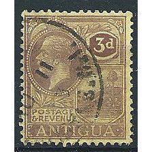Antigua 1921 SG55 3d Purple/Pale Yellow Fine Used . ..