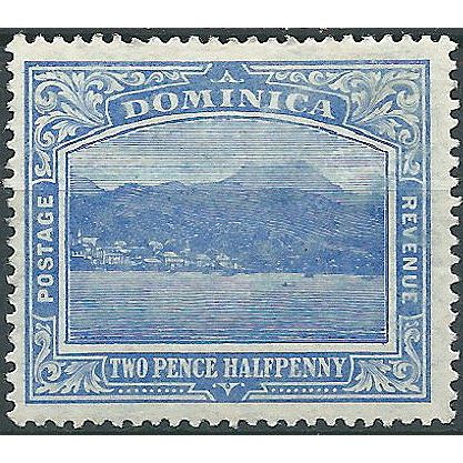 Dominica 1908 SG50 2 1/2d Blue Mounted Mint....