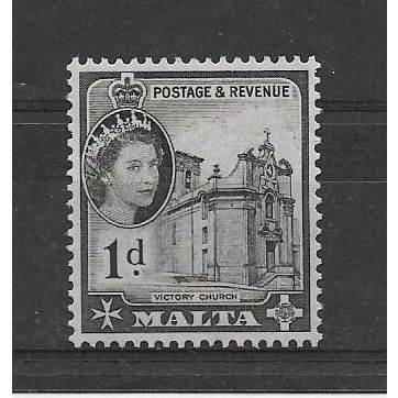 Malta.SG268 1d Victory Church.Mounted Mint.Mar17a