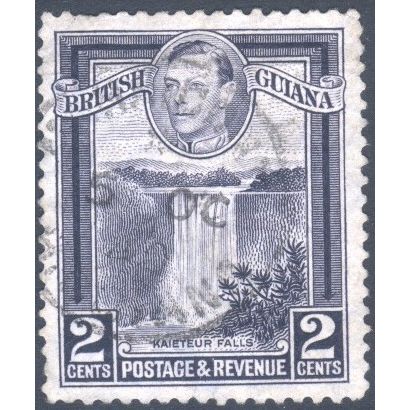 British Guiana 1938 - SG309a - 2c violet - Kaieteur Falls - used