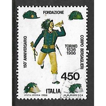 ITALY 1986 ALPINE TROOPS 450L BERSAGLIERE AND HELMETS SG 1930 FINE USED
