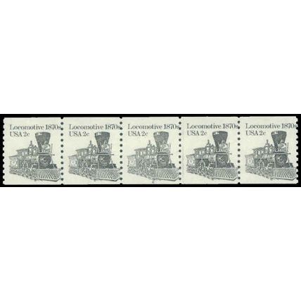 1897A 2c Locomotive Barely Clears MNH Dry Gum PNC 6/5 P0488