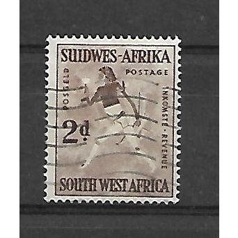 SouthWestAfrica.SG155 2d "White Lady" (rock painting).Fine Used.May21i