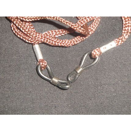 30" woven brown nylon spectacle strap lanyard driving reading sunglasses