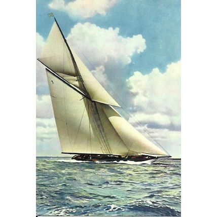 Yacht WHITE HEATHER Postcard (J. Arthur Dixon SS.104)
