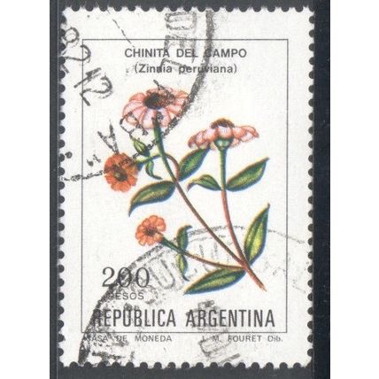 Argentina 1982 - 200p - Zinnia peruviana - used