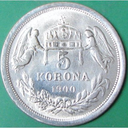1900 5 Crown, Austria. Challenge Coin, Souvenir. Replica. 97.