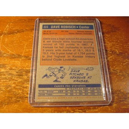 1972/73 Topps, DAVE ROBISCH Rc, Denver Rockets #223