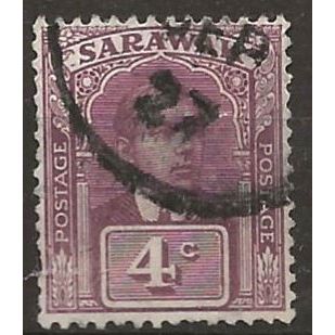 Sarawak 1922 SG65 4c Brown-Purple Fine Used . .