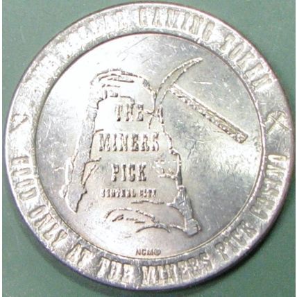Minor's Pick. $1 Casino Token. Central City, CO. 02A.