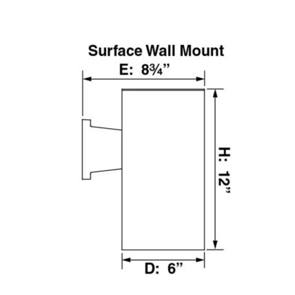 Volume Medium 1-Light Antique Bronze Aluminum Integrated LED In/Outdoor Sconce