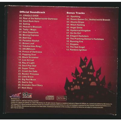 Disgaea D2: A Brighter Darkness Official Soundtrack With Bonus Tracks