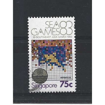 Singapore.SG449 75c Athletics.Fine Used.Jul25
