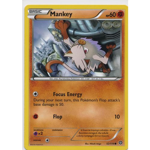 Pokemon XY Steam Siege 52/114 Mankey