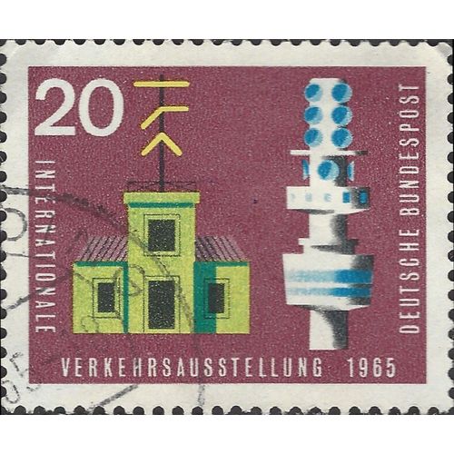 GERMANY, International Transport Exhibition, Munich, violet 1965, 20pf, #5
