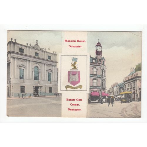 Mansion House Baxter Gate Corner Doncaster 1910 Postcard South Yorkshire