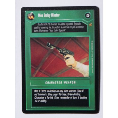 Star Wars CCG: Jabba's Palace Limited # Mos Eisley Blaster (A) 1998 dark