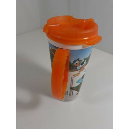 Vintage Disney Parks World Whitley Insulated Thermal Mug 16oz Mickey orange Cup