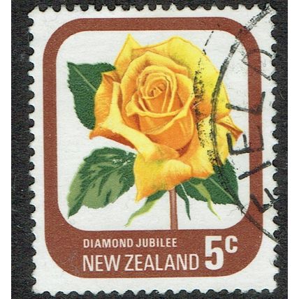 New Zealand 1975 Garden Roses 5c Multicoloured SG1090 FU