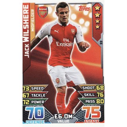 Match Attax 2015/2016 33 Jack Wilshere Arsenal