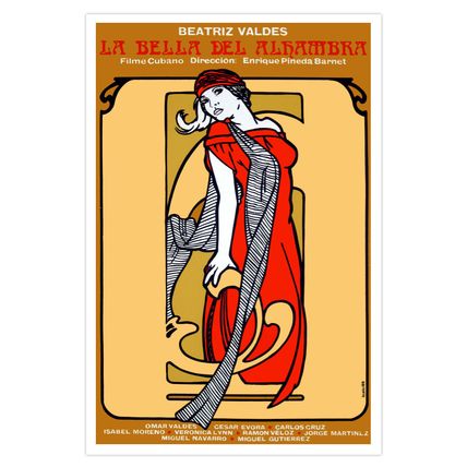 Spanish Movie Poster 4 film"Beauty of ALHAMBRA"Spain Deco.La Bella Decoration