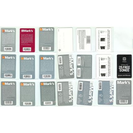 20x Coupon Ads Thin Plastic/Cardboard Cards 2010-2014 All Expired