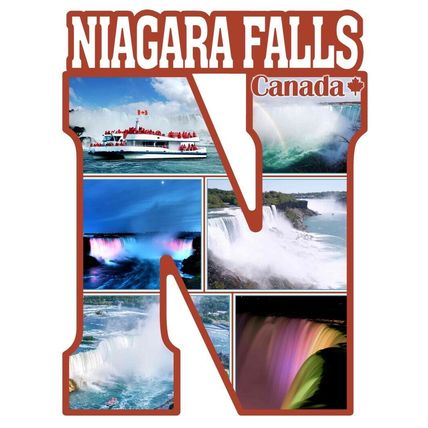 Niagara Falls - Canada Capital N Collage Design Fridge Magnet