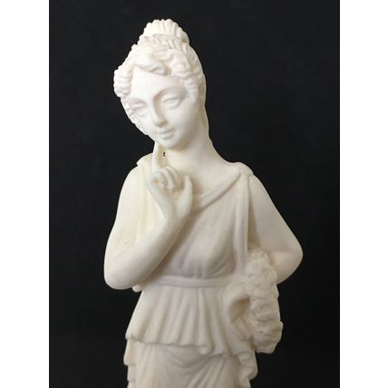 Persephone Goddess Of The Underworld Hand Made Alabaster Figurine 6” Inch