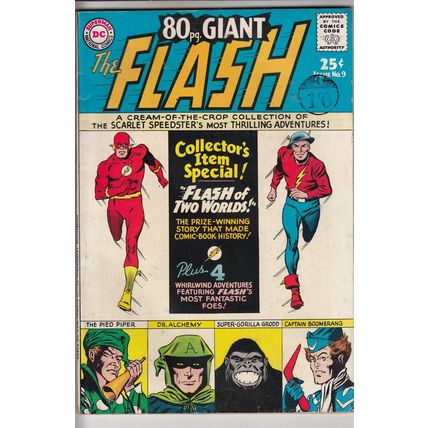 80 pg Giant 9 - 1965 - Fine/Very Fine - reprints Flash 123 - PRICE REDUCTION
