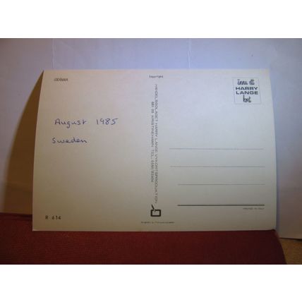 GRANNA, SWEDEN unused postcard dated 1985 #