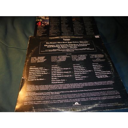 1975 THE WHO's TOMMY Double Album! Elton! Tina! Clapton! $10.00 obo!