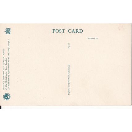 GB Medici Society Art Card - Peter's Friends, by Margaret W. Tarrant