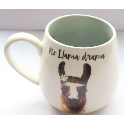 No Llama Drama Mug Ceramic 9.5 CM Tableware Gift Fun Beverage Hot Drink