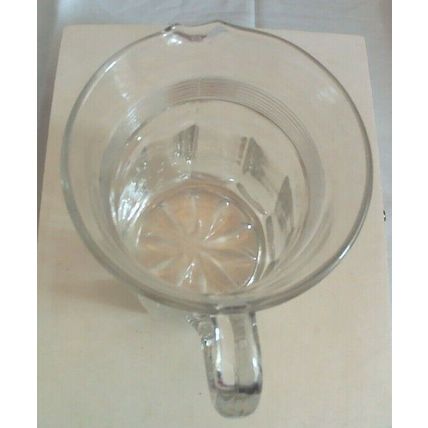 VINTAGE GLASS WATER JUG