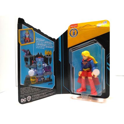 3 Figures! Imaginext DC Super Friends SUPER GIRL, Mr. FREEZE, BLACK ADAM Bat-Tec