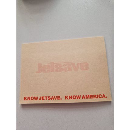 Vintage Jetsave Holidays Sticky Pad