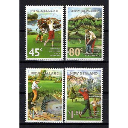 New Zealand 1255-1258 MNH Sports Golf Courses ZAYIX NZES0076M