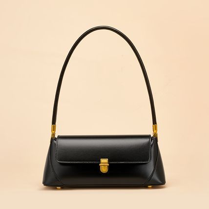 Genuine Leather Women Tote Bag Handbags Black