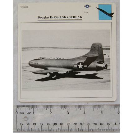Douglas D-558-1 Skystreak - USA - Trainer - Collectors Club Card