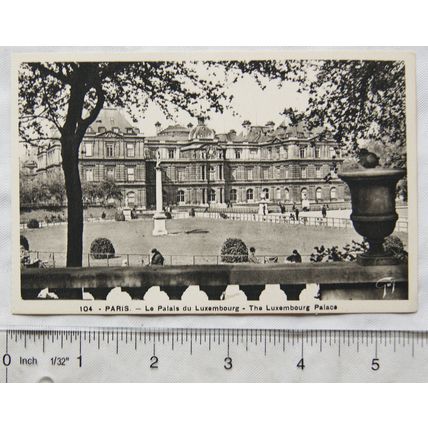 vintage postcard Paris - The Luxembourg Palace