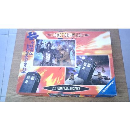DOCTOR WHO Jigsaw Puzzles (2 x 1000 Pieces) Ravensburger (2006) Tenth Doctor