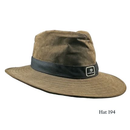 Mossy Oak Waxed Canvas UPF50+ Wide Brim Structured Hat For Outdoors