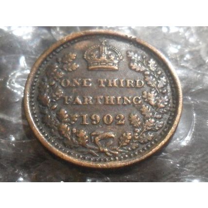 1902 Edward VII Third Farthing - Malta.
