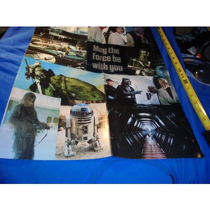 1977 STAR WARS "May The Force Be With You" Dynamite Magazine POSTER!! $30.00 Shi