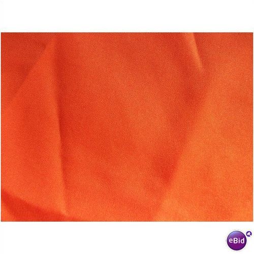 ORANGE PLAIN WOVEN SILKY FEEL FABRIC 156x108cms **NEW**