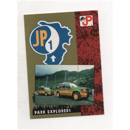 1993 Jurassic Park Universal City Studios Collector Card No.10 Park Explorers