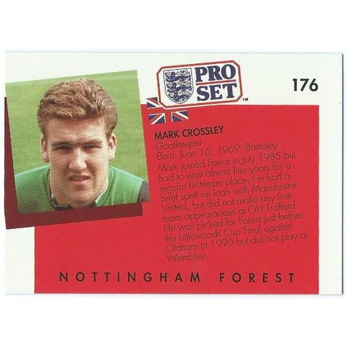 1990/1991 Pro Set Footbal - #176 - Mark Crossley