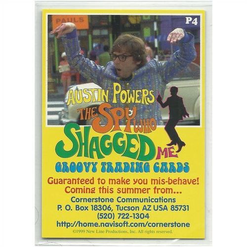 AUSTIN POWERS ( SPY WHO SHAGGED ME) ' PROMO ' card ( 1999)