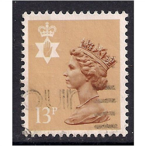 Northern Ireland GB 1986 13p Pale Chestnut Machin SG N137Ea.(J447