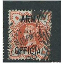official stamps army official sgo41 . victoria a sg o41